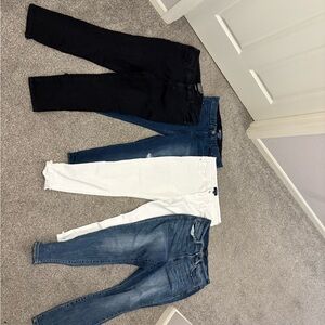 Women's Jeans - Black, Dark Blue, White, Light Blue
